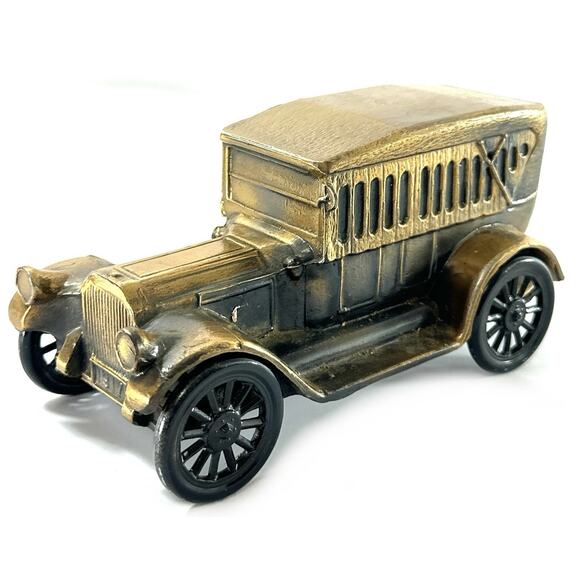 Banthrico Other - Vintage 1974 Banthrico 1917 Pierce Arrow Car Bank Die Cast Metal Bronze Chicago
